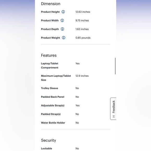 Solo tablet bag with pockets, gray in color - Picture 7 of 7